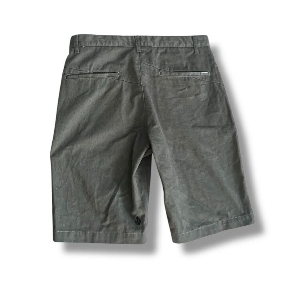 Volcom Shorts Mens Size 31 Gray Chino Flat Front True To This Walking Casual - Picture 9 of 15